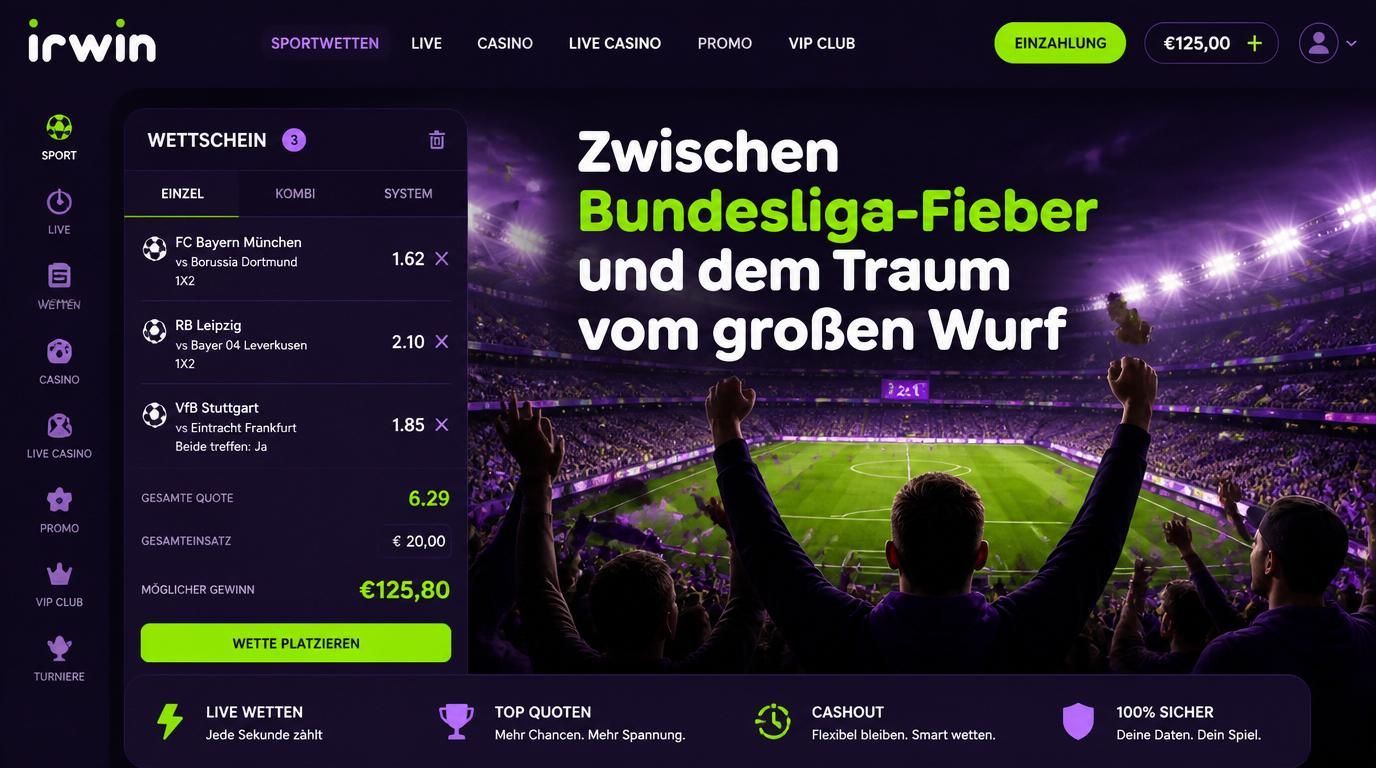 Fans feiern im Stadion mit Wettschein im Vordergrund